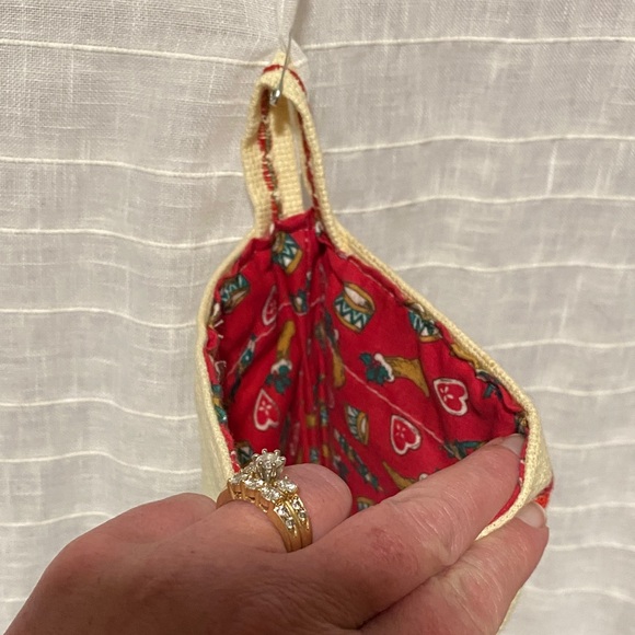 Cross stitch Holiday Stocking with Rocking Horse Design - Picture 8 of 9